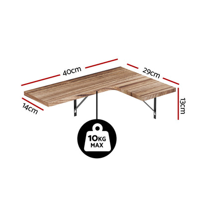 Artiss Floating Wall Shelf Corner Shelves Set of 4 Wood-Home &amp; Garden &gt; DIY &gt; Kitchen &amp; Bathroom DIY-PEROZ Accessories