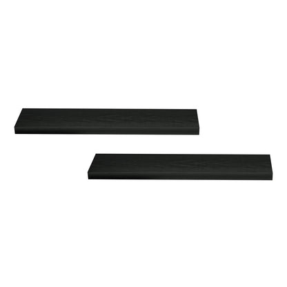 Artiss Floating Wall Shelf Set of 2 Black 90CM-Home &amp; Garden &gt; DIY &gt; Kitchen &amp; Bathroom DIY-PEROZ Accessories