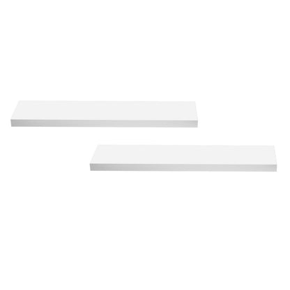 Artiss Floating Wall Shelf Set of 2 White 90CM-Home &amp; Garden &gt; DIY &gt; Kitchen &amp; Bathroom DIY-PEROZ Accessories