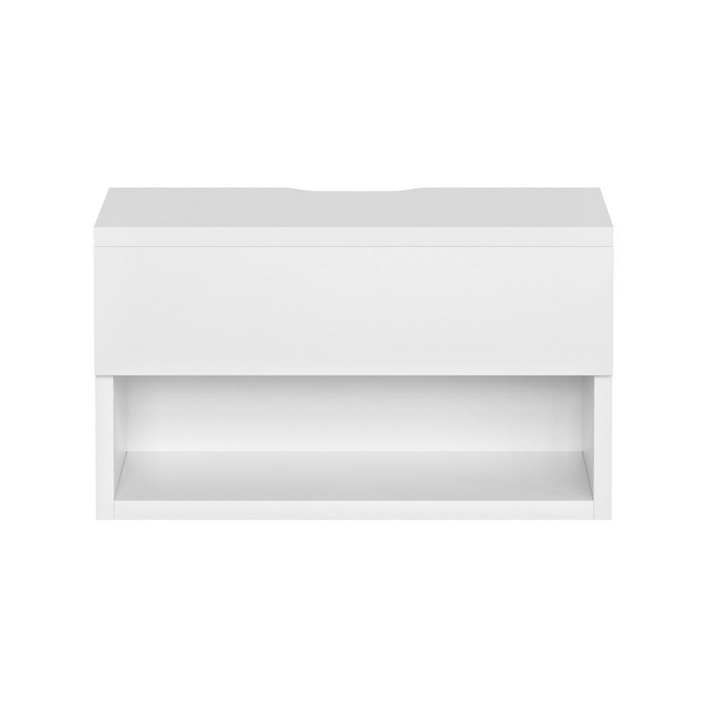 Artiss Floating Bedside Table Nightstand Drawer White-BedSide Tabless-PEROZ Accessories