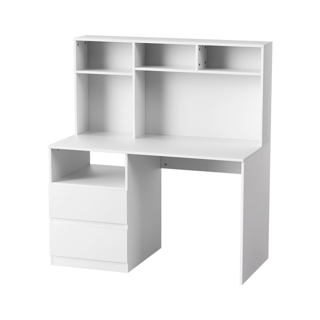Artiss Computer Desk Office Study Desks Table Bookshelf Drawer White 120cm-Furniture > Office > Desks-PEROZ Accessories