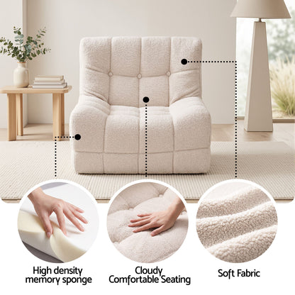 Artiss Set of 3 Sofa Modular Boneless Couches No Assembly White-Furniture > Bedroom-PEROZ Accessories