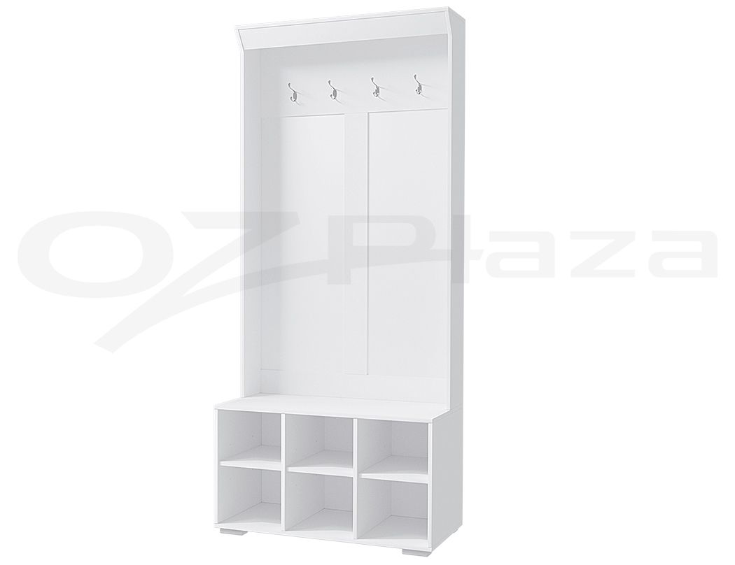 Artiss Shoe Rack Cabinet Hall Tree Coat Rack 180CM White