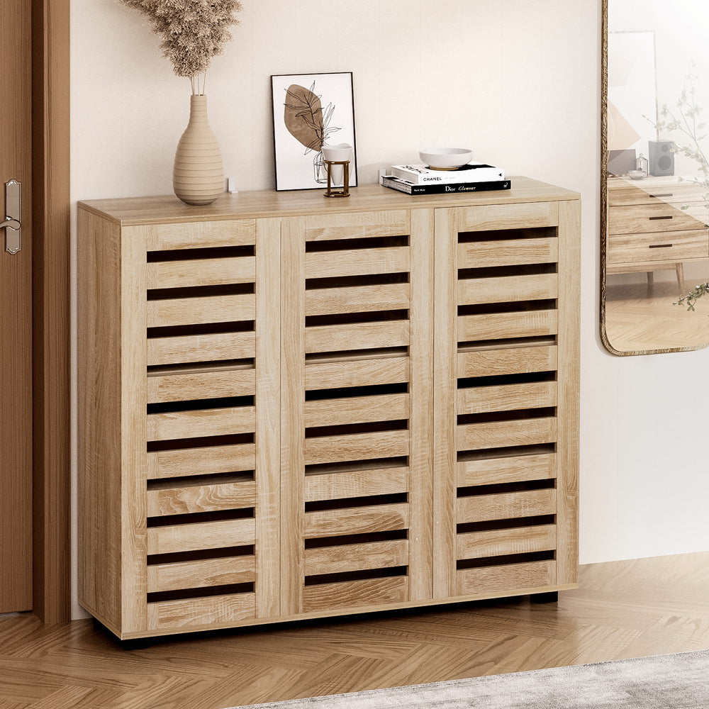 Artiss Shoe Rack Cabinet 30 Pairs Adjustable Shelf-Home &amp; Garden &gt; Storage-PEROZ Accessories
