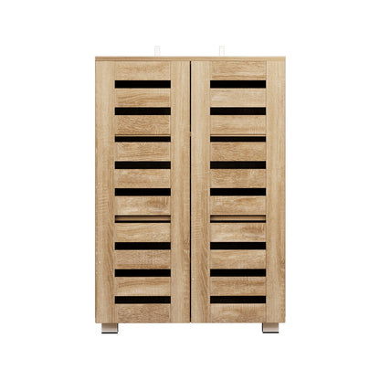 Artiss Shoe Rack Cabinet 20 Pairs 5-tier Wood Alster-Home &amp; Garden &gt; Storage-PEROZ Accessories