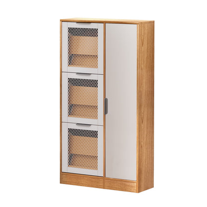 Artiss Shoe Rack Cabinet Mirror White-Furniture &gt; Bedroom-PEROZ Accessories