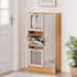 Artiss Shoe Rack Cabinet Mirror White-Furniture > Bedroom-PEROZ Accessories