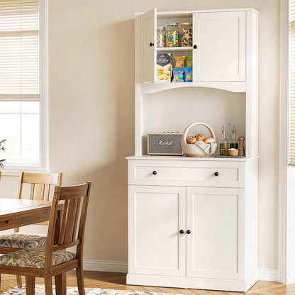 Artiss Buffet Sideboard Hutch Cabinet - BEINI White-Furniture > Living Room-PEROZ Accessories