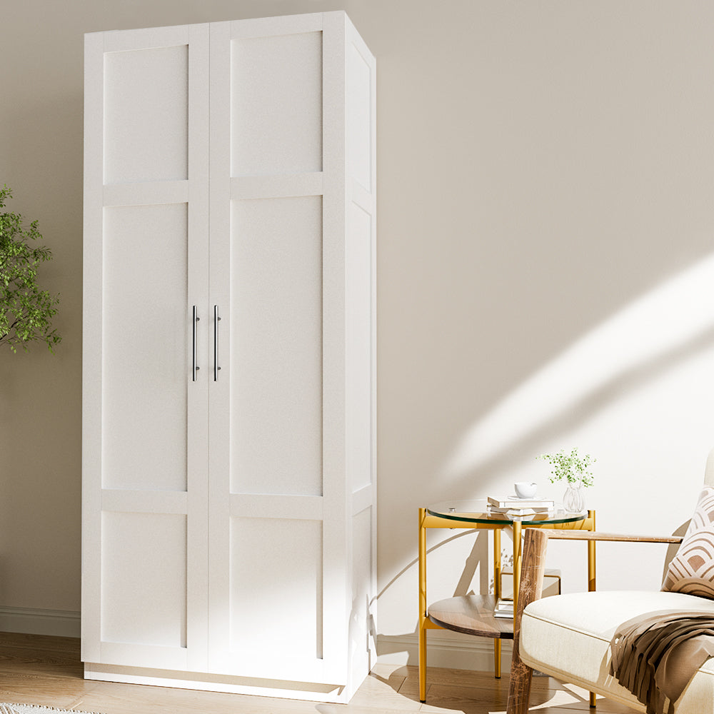 Artiss 2 Door Buffet Sideboard Cupboard Cabinet Pantry White-Furniture &gt; Bedroom-PEROZ Accessories