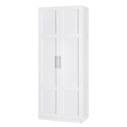 Artiss 2 Door Buffet Sideboard Cupboard Cabinet Pantry White-Furniture > Bedroom-PEROZ Accessories