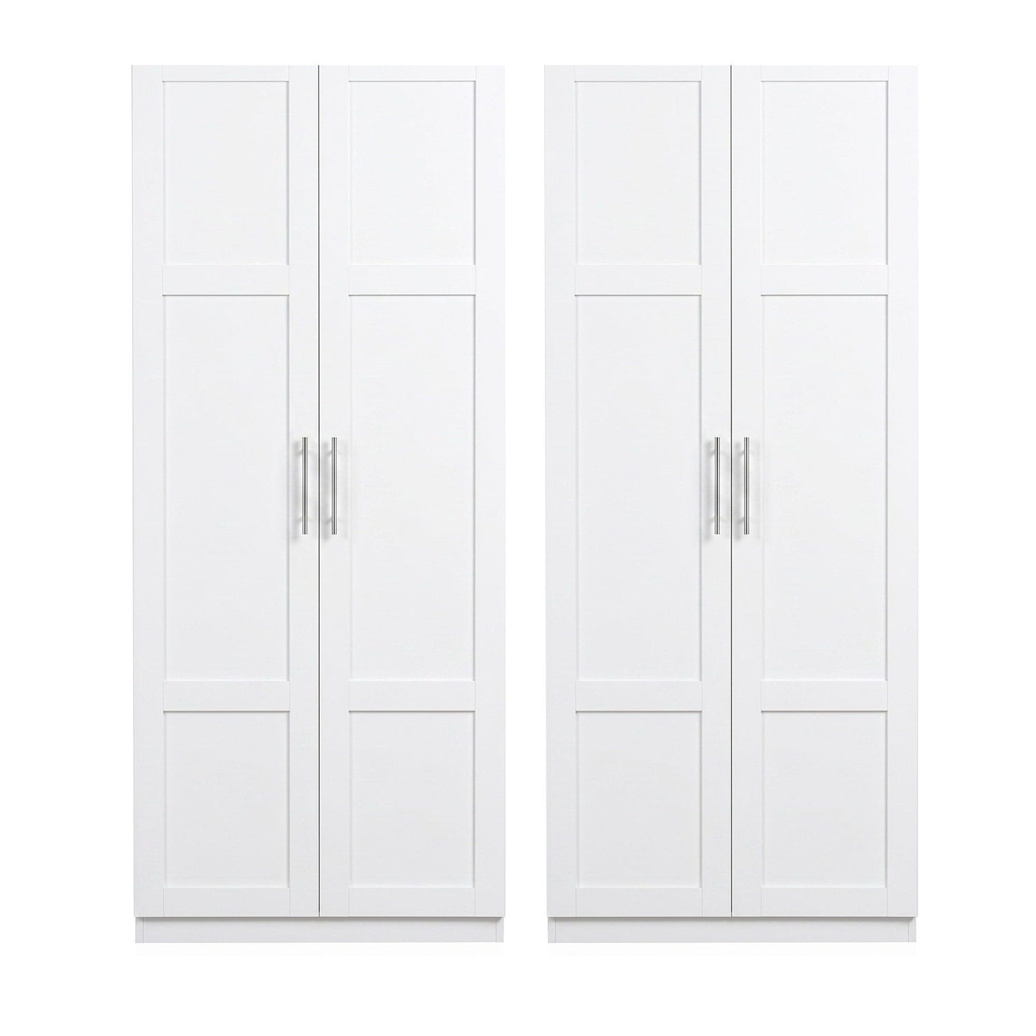 Artiss 2x Buffet Sideboard Cabinet Pantry Hutch Kitchen Storage Organiser White