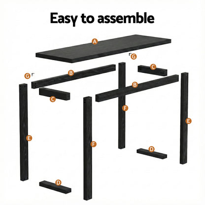 Artiss Console Table 110CM Black-Furniture > Living Room > Side Tables-PEROZ Accessories