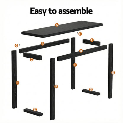 Artiss Console Table 110CM Black-Furniture > Living Room > Side Tables-PEROZ Accessories