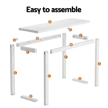 Artiss Console Table 110CM White-Furniture > Living Room > Side Tables-PEROZ Accessories