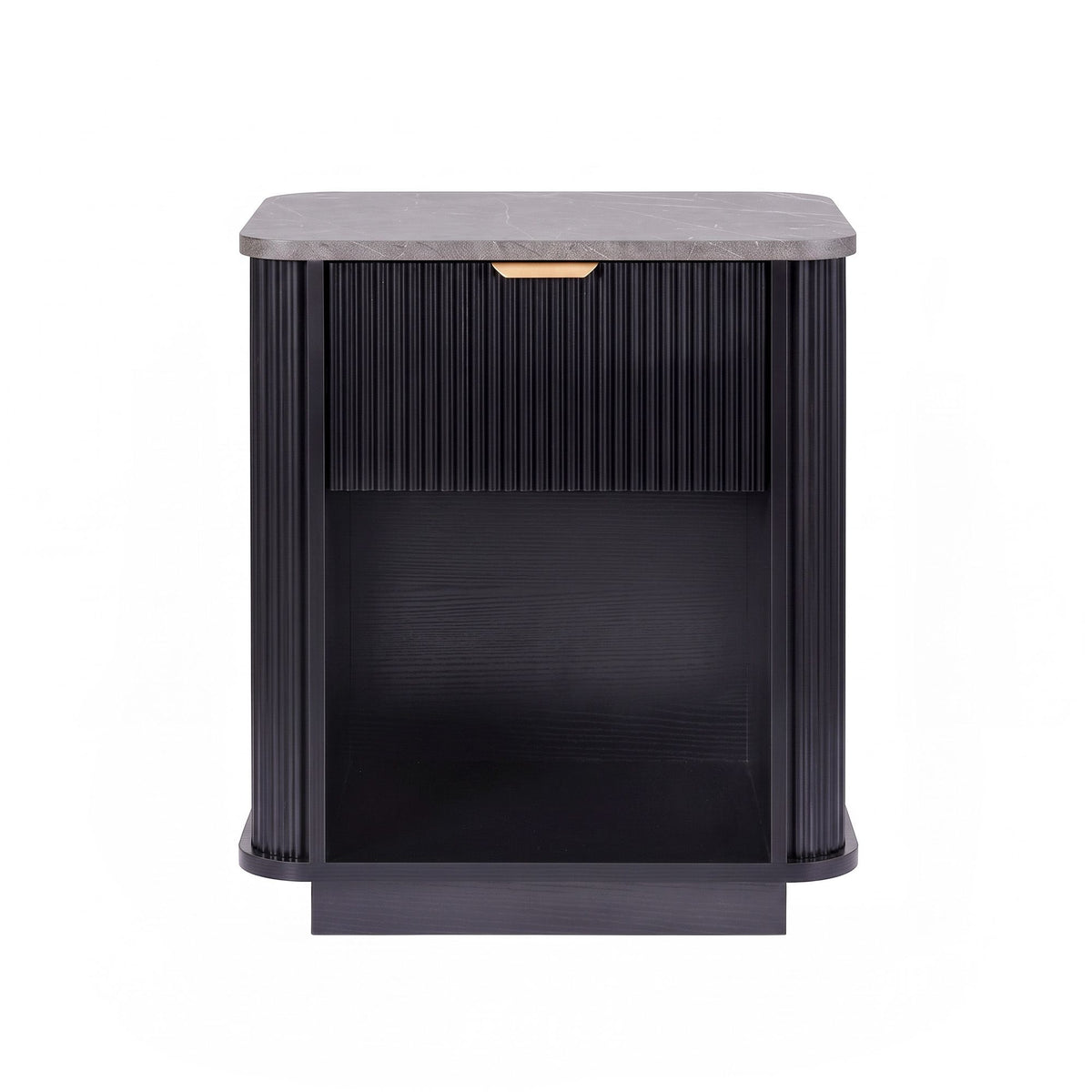 Artiss Bedside Table with 1 Drawer Side Table Black Nightstand-Furniture > Bedroom > Bedside Tables-PEROZ Accessories
