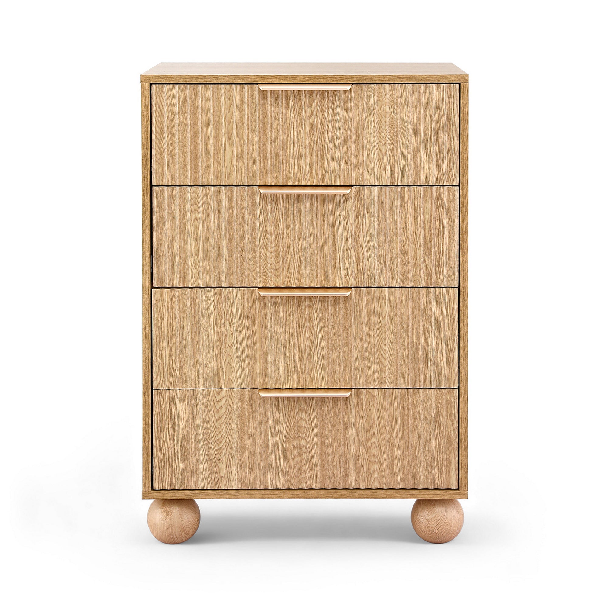 Artiss 4 Chest of Drawers Dresser Tallboy Pine-Furniture &gt; Bedroom &gt; Dressers-PEROZ Accessories