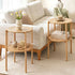 Artiss Set of 2 End Tables Coffee Table 2-Tier Round Wood-Furniture > Living Room > Coffee Tables-PEROZ Accessories
