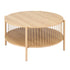 Artiss Coffee Table 2-Tier Round Wood-Furniture > Living Room > Coffee Tables-PEROZ Accessories
