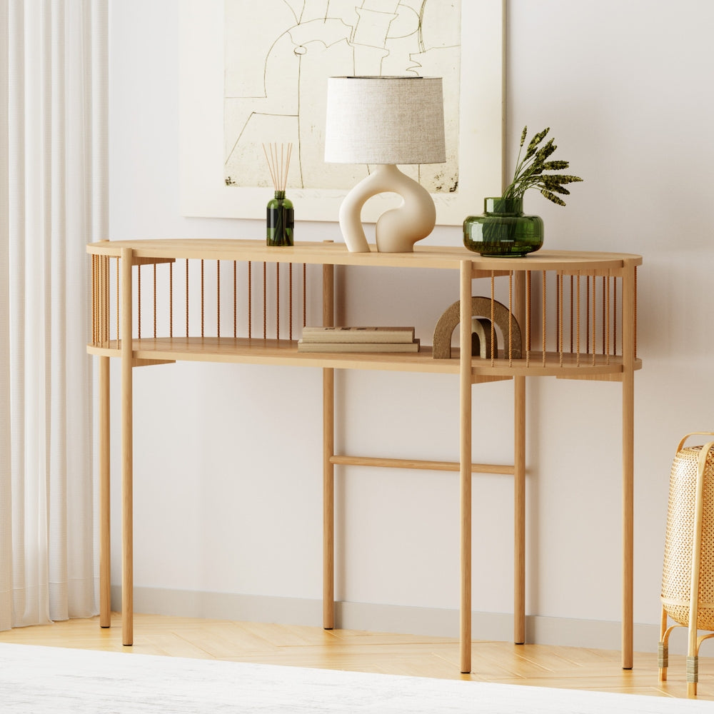 Artiss Console Table 124CM Pine-Furniture &gt; Living Room &gt; Side Tables-PEROZ Accessories