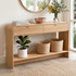 Artiss Console Table Hallway Entryway Storage Drawer Shelf Curved Edge 120CM Pine-Furniture > Living Room > Side Tables-PEROZ Accessories