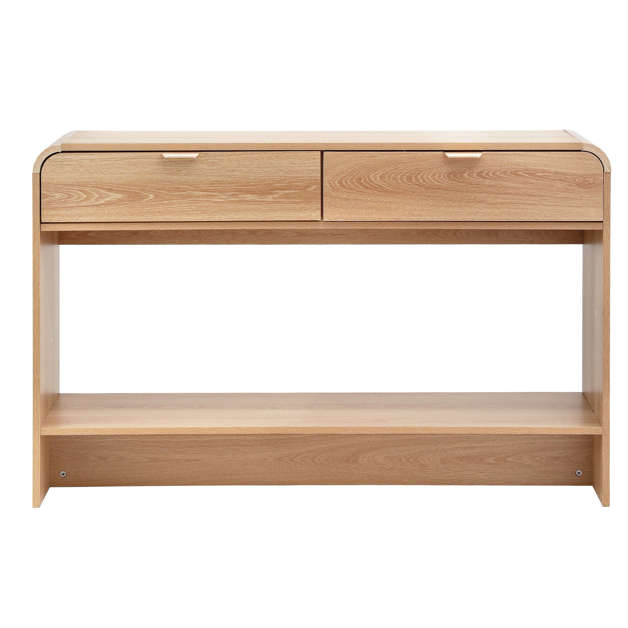 Artiss Console Table Hallway Entryway Storage Drawer Shelf Curved Edge 120CM Pine-Furniture > Living Room > Side Tables-PEROZ Accessories