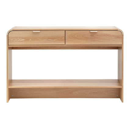 Artiss Console Table Hallway Entryway Storage Drawer Shelf Curved Edge 120CM Pine-Furniture > Living Room > Side Tables-PEROZ Accessories