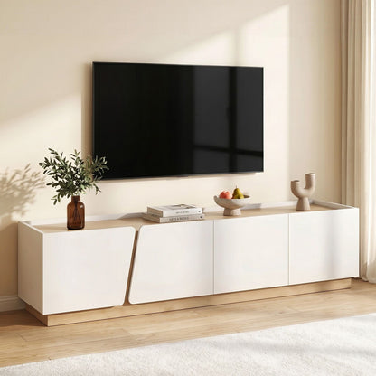 Artiss 180cm TV Unit Storage Cabinet Living Room White &amp; Pine