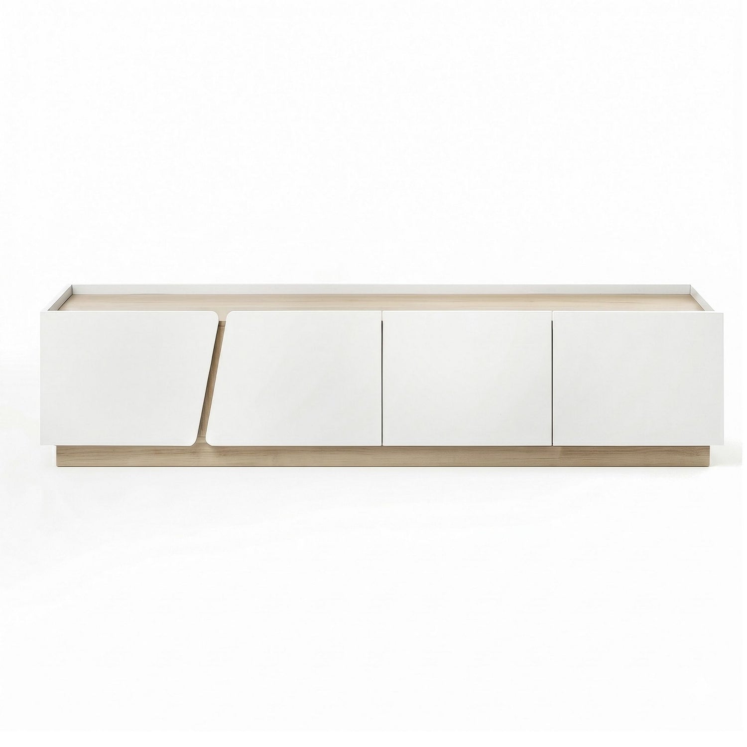 Artiss 180cm TV Unit Storage Cabinet Living Room White &amp; Pine