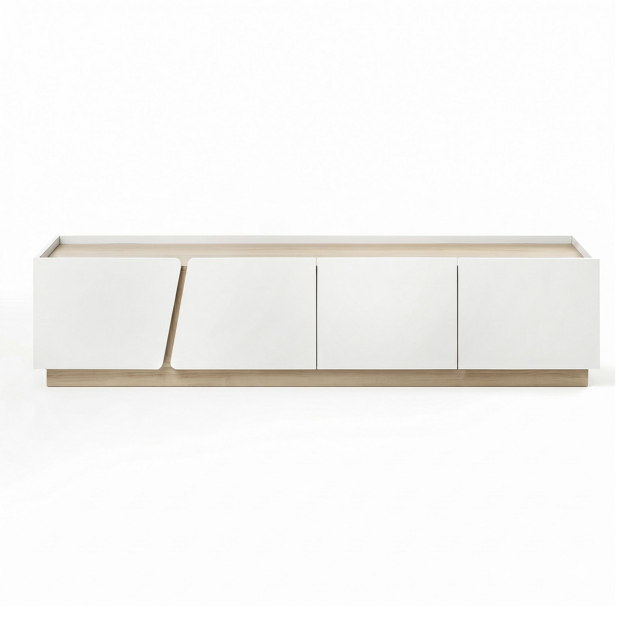 Artiss 180cm TV Unit Storage Cabinet Living Room White &amp; Pine