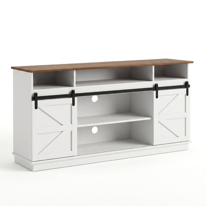 Artiss Buffet Sideboard Cabinet 150cm 3-Tier Kitchen Storage Sliding Doors White-Furniture > Bathroom > Sinks-PEROZ Accessories