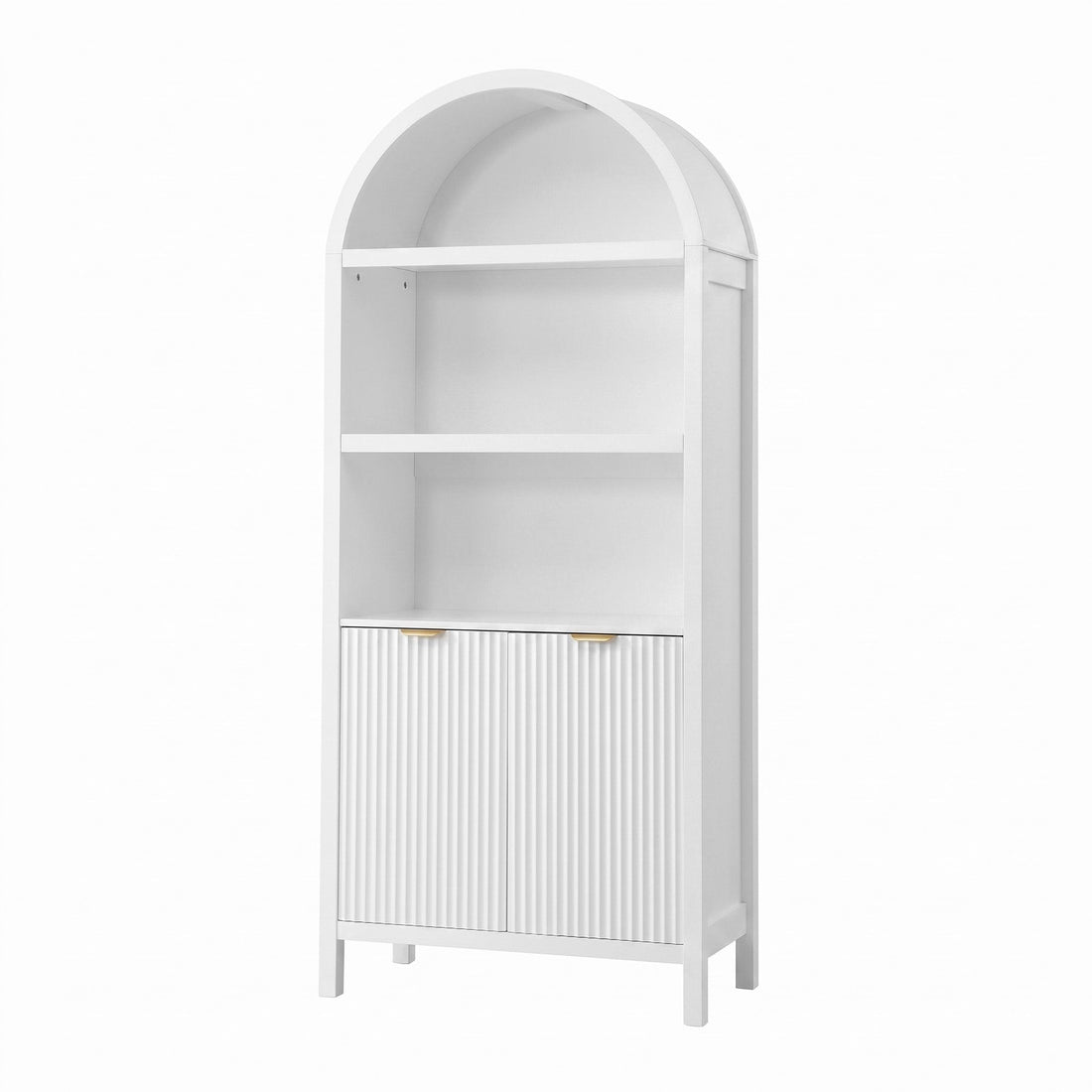 Artiss Buffet Sideboard Cabinet Pantry 180CM Arched Storage Bookshelf White-Furniture > Dining > Buffets &amp; Sideboards-PEROZ Accessories