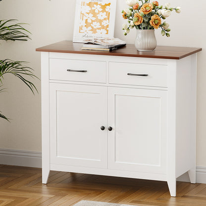 Artiss Buffet Sideboard Storage Cabinet Kitchen Cupboard Hallway 2 Drawers White-Furniture &gt; Dining &gt; Buffets &amp; Sideboards-PEROZ Accessories