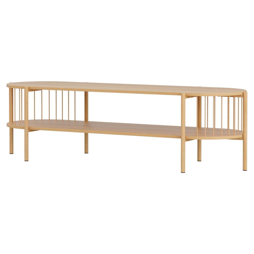 Artiss TV Unit Entertainment Unit Storage Shelf 148cm Pine-Furniture &gt; Living Room &gt; TV Units-PEROZ Accessories