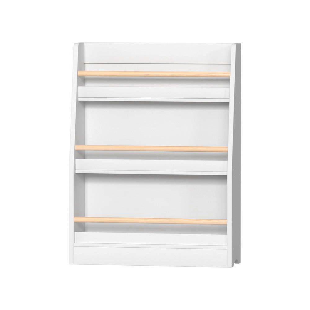 Keezi Kids Bookshelf 3 Tiers Storage Children Bookcase Organiser Display Shelf-Baby &amp; Kids &gt; Kid&