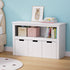 Keezi Kids Bookshelf 3 Drawers Storage Children Bookcase Toy Organiser Display-Baby & Kids > Kid&