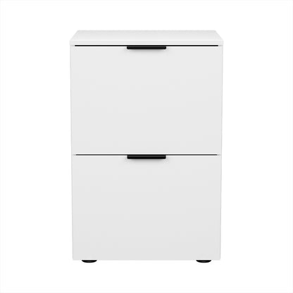 Artiss Filing Cabinet Files Storage Office Shelves File Organiser White 2 Drawer-Furniture &gt; Office-PEROZ Accessories