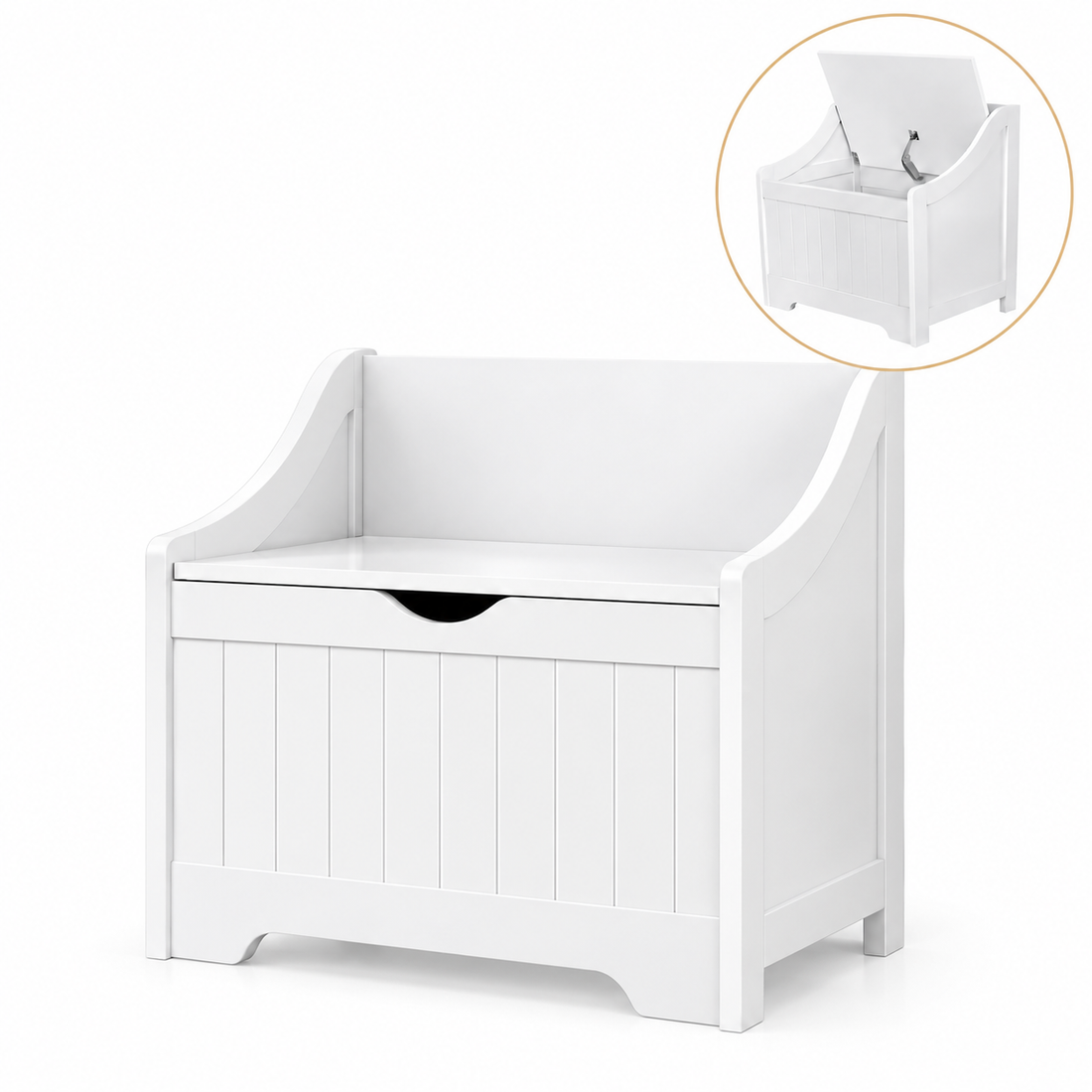 Keezi Kids Toy Box Chest Children Storage Clothes Toys Organiser Square-Baby &amp; Kids > Kid&