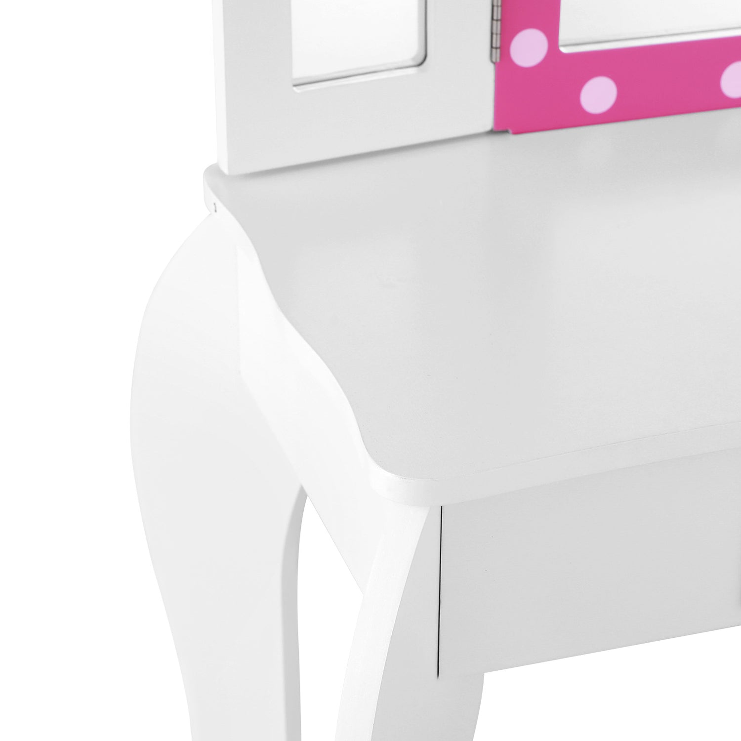 Keezi Kids Dressing Table Vanity Makeup Chair Set Wooden 3 Mirror Drawer Pink-Baby &amp; Kids &gt; Kid&
