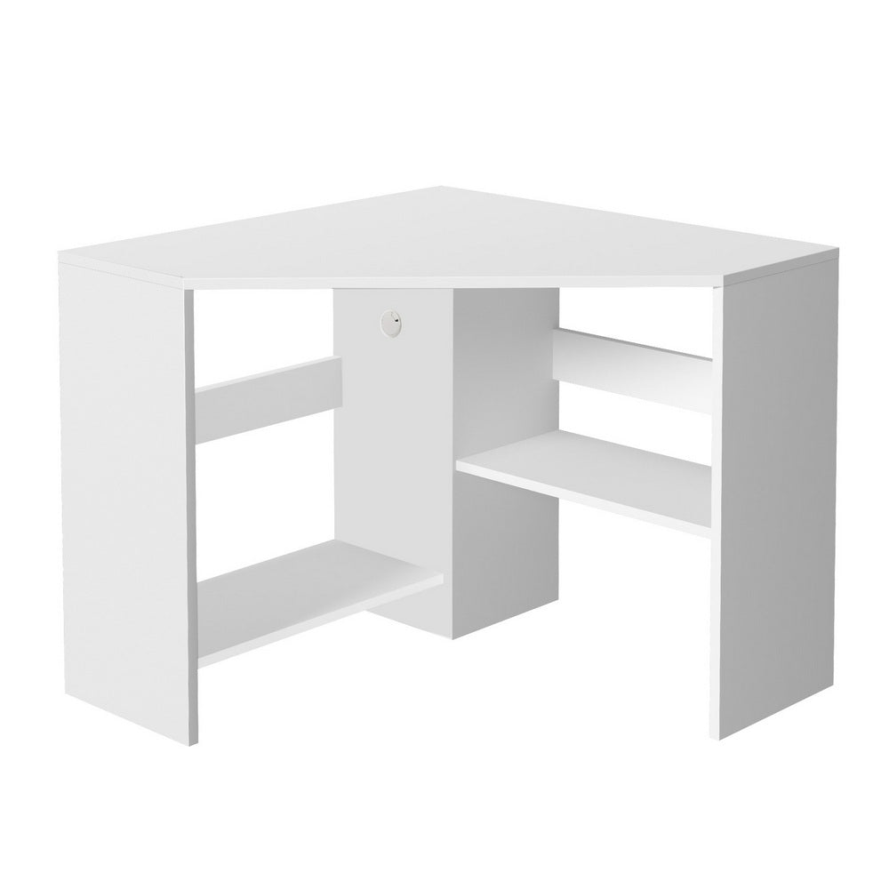 Artiss Corner Computer Desk Shelves CPU Stand L-shape Home Office Workstation Desks-Furniture &gt; Office &gt; Desks-PEROZ Accessories