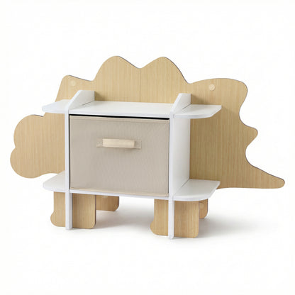 Keezi Dinosaur Kids Bookshelf 2-Tier Children&