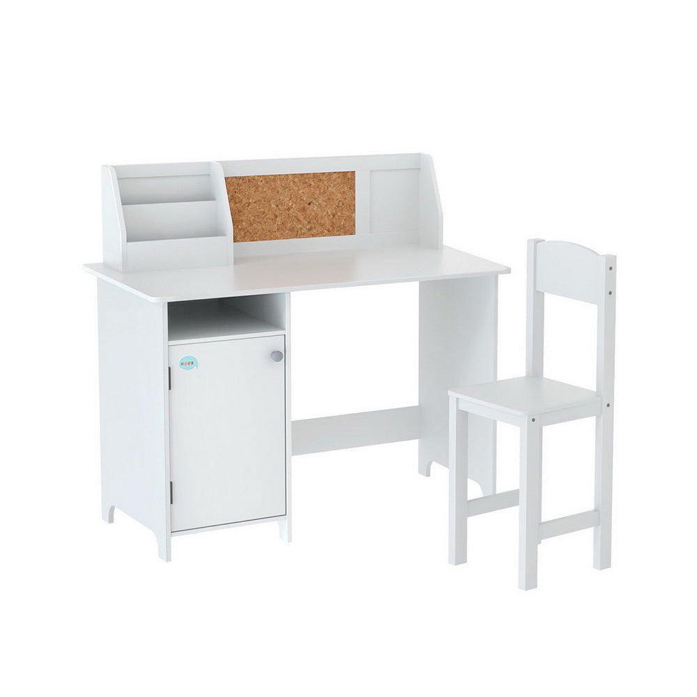 Keezi Kids Table and Chair Set Children Study Play Toys Desk w/ Cabinet Storage-Baby &amp; Kids &gt; Kid&