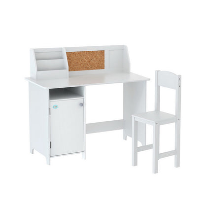 Keezi Kids Table and Chair Set Children Study Play Toys Desk w/ Cabinet Storage-Baby &amp; Kids &gt; Kid&