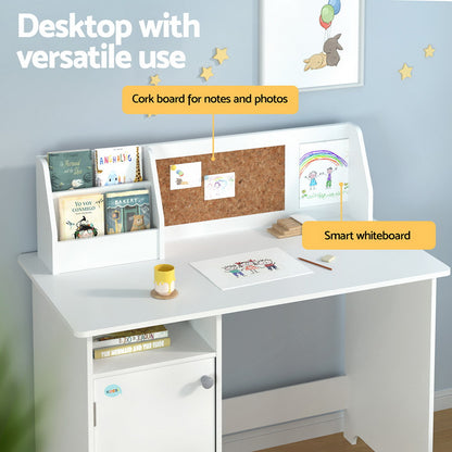 Keezi Kids Table and Chair Set Children Study Play Toys Desk w/ Cabinet Storage-Baby &amp; Kids &gt; Kid&