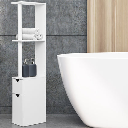 Artiss Bathroom Cabinet Storage 118cm Shelf White-Bathroom Storage-PEROZ Accessories