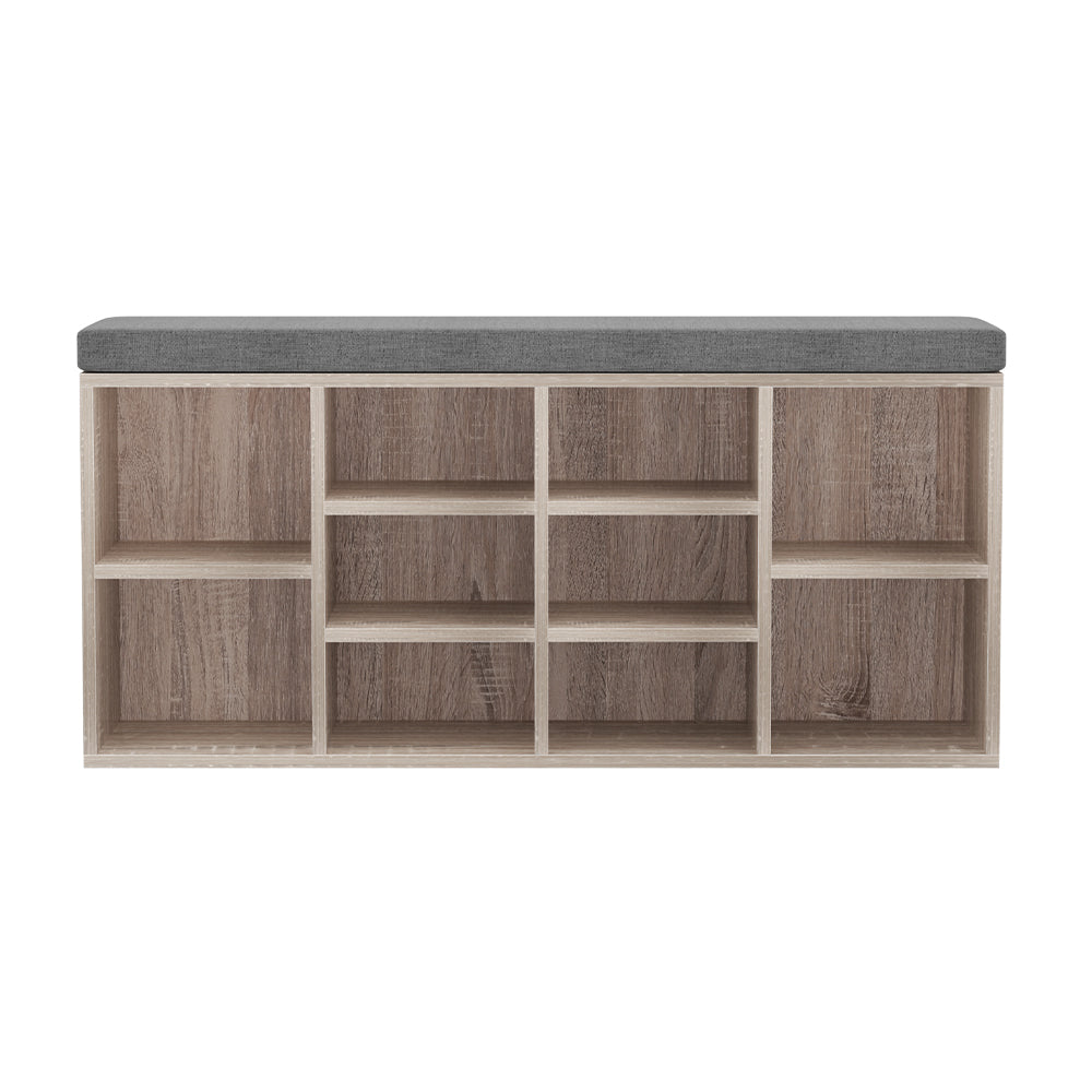 Artiss Shoe Rack Cabinet Shoe Bench Fabric Seat Pine BOA-Shoe Storage Cabinets-PEROZ Accessories
