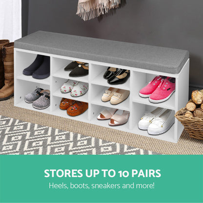 Artiss Shoe Rack Storage Cabinet Bench BOA-Shoe Storage Cabinets-PEROZ Accessories