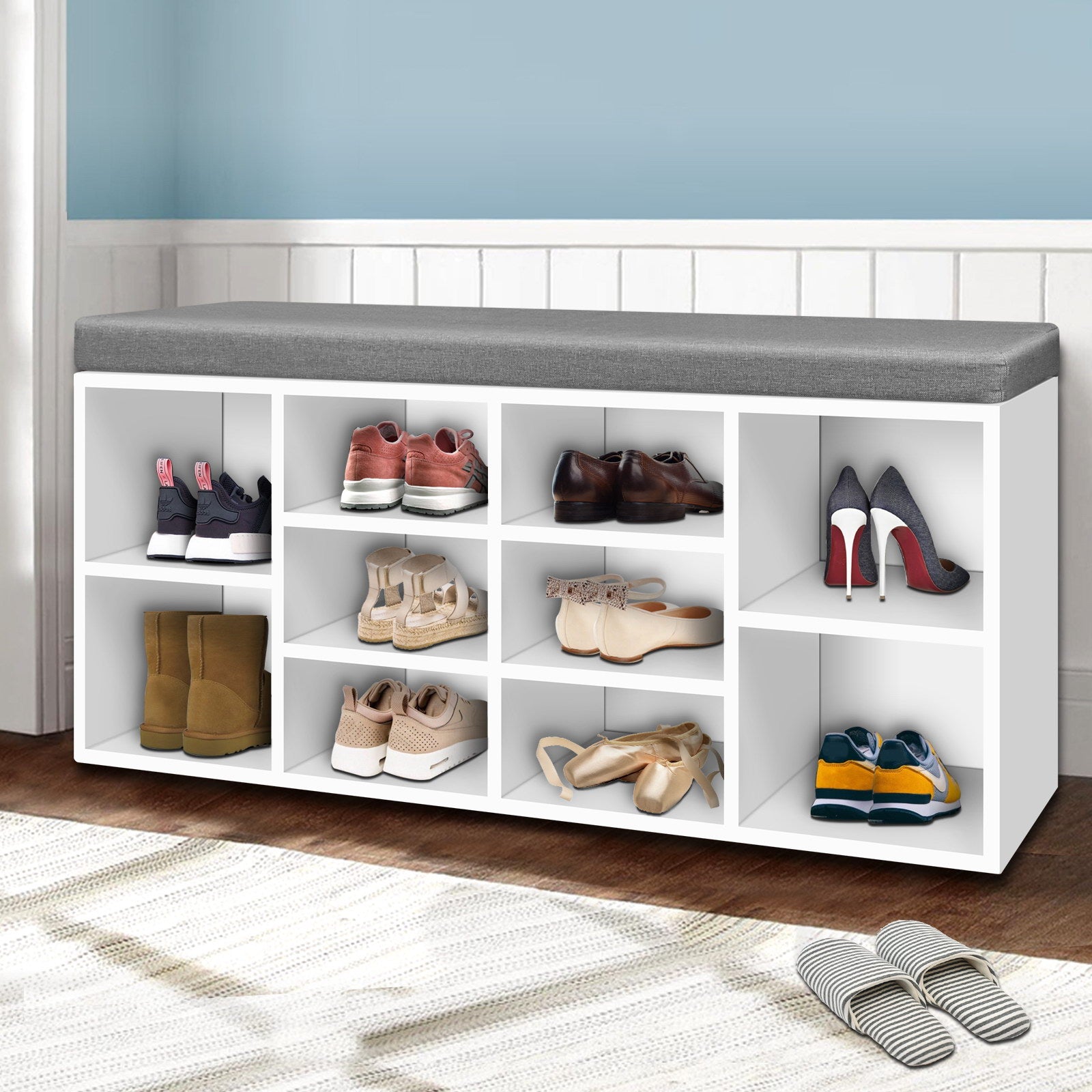 Artiss Shoe Rack Storage Cabinet Bench BOA-Shoe Storage Cabinets-PEROZ Accessories
