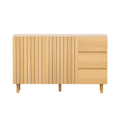 130cm Artiss Buffet Sideboard Cupboard Cabinet Pantry Storage Drawer Pine-Furniture &gt; Dining &gt; Buffets &amp; Sideboards-PEROZ Accessories