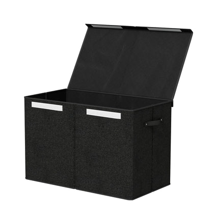 Keezi Large Toy Box Chest Storage with Flip-Top Lid Foldable Organizer Bins-Baby &amp; Kids &gt; Kid&