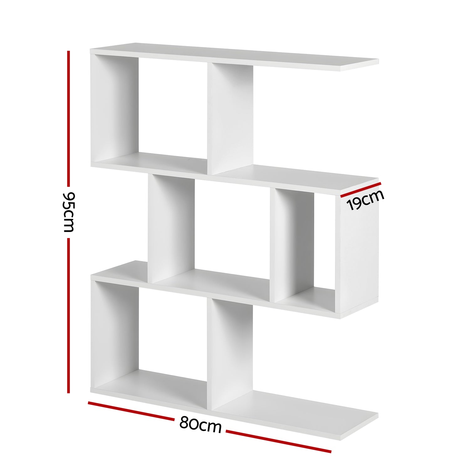 Artiss Floating Wall Shelf Bookshelf 3-Tier Display Storage Organiser White-Furniture > Living Room > Bookcases &amp; Shelves-PEROZ Accessories